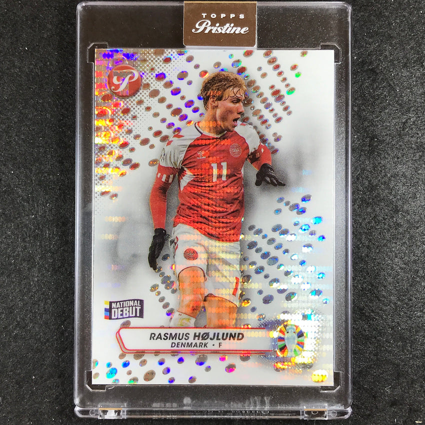2023 Topps Pristine Road to Euro RASMUS HOJLUND Pristine Refractor No. 97