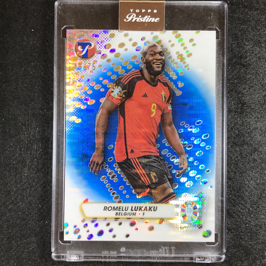 2023 Topps Pristine Road to Euro ROMELU LUKAKU Pristine Blue 49/75 #7