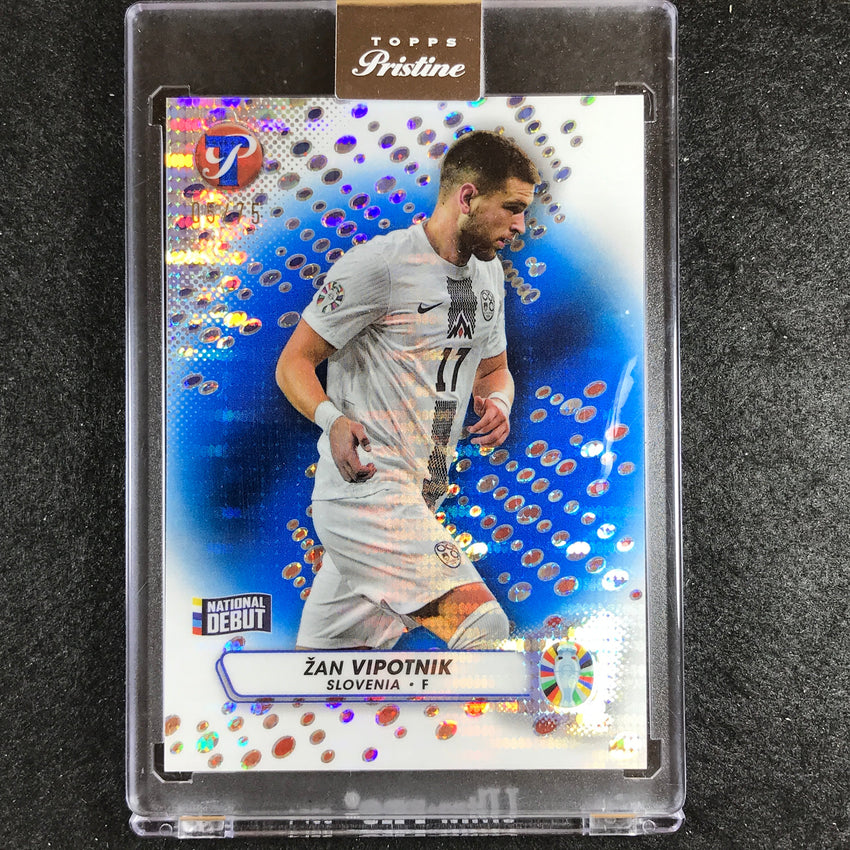 2023 Topps Pristine Road to Euro ZAN VIPOTNIK Pristine Blue 5/75 #35