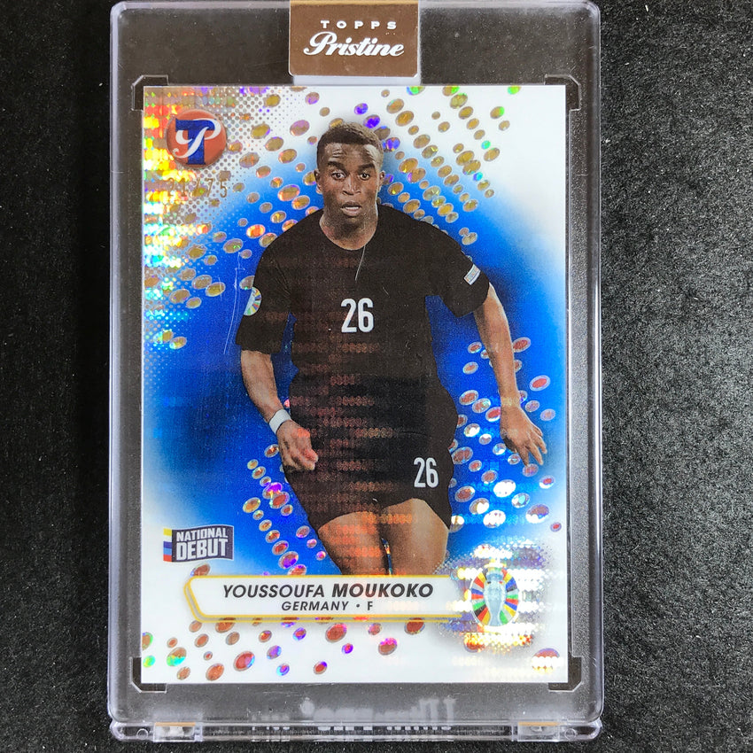 2023 Topps Pristine Road to Euro YOUSSOUFA MOUKOKO Pristine Blue 21/75 #65