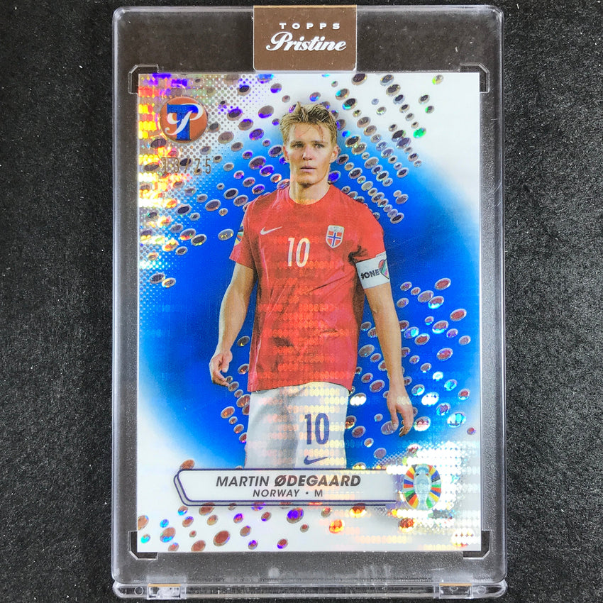 2023 Topps Pristine Road to Euro MARTIN ODEGAARD Pristine Blue 13/75 No. 119