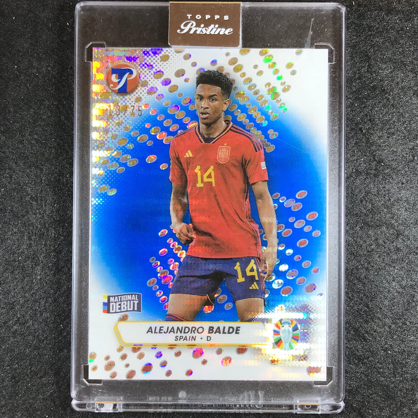 2023 Topps Pristine Road to Euro ALEJANDRO BALDE Pristine Blue 13/75 #166