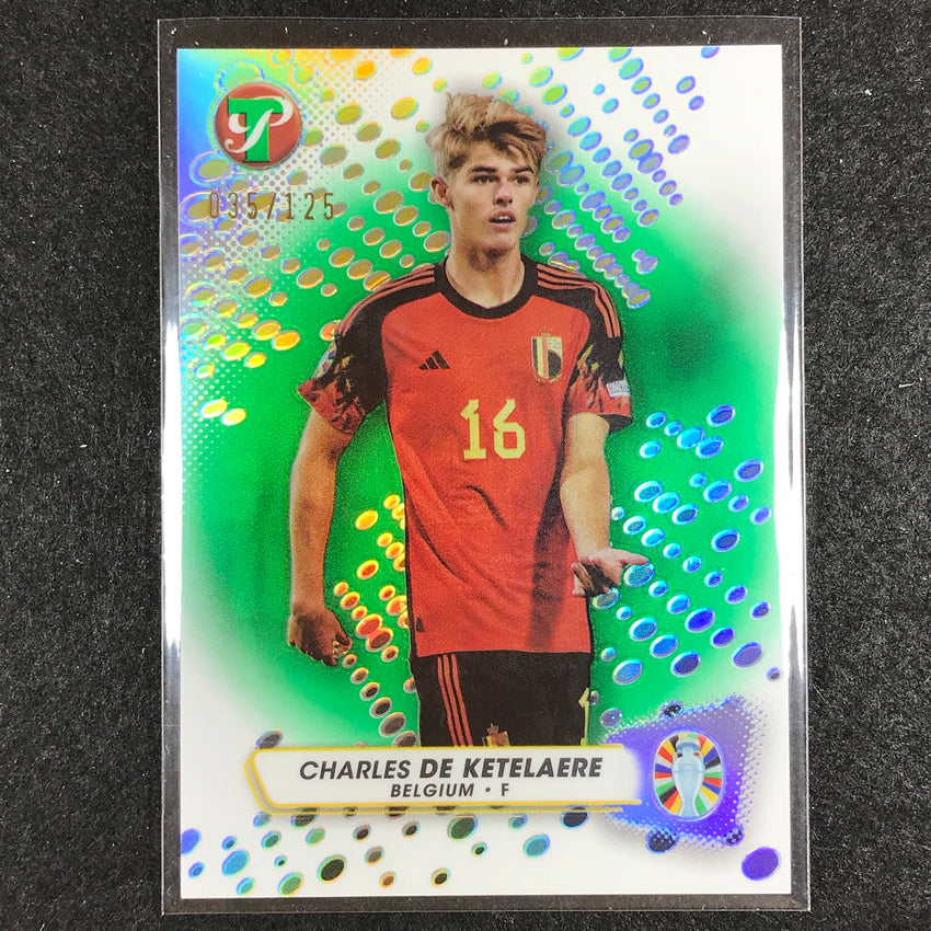 2023 Topps Pristine Road to Euro CHARLES DE KETELAERE Base Green 35/125 #10