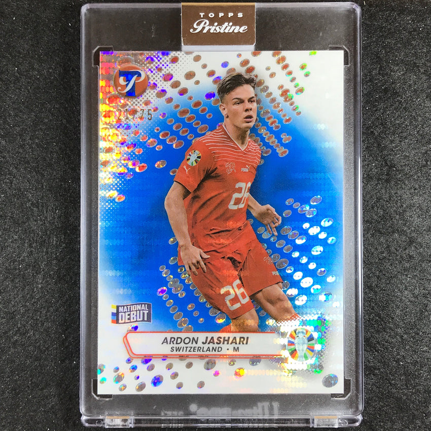 2023 Topps Pristine Road to Euro ARDON JASHARI Pristine Blue 21/75 #183