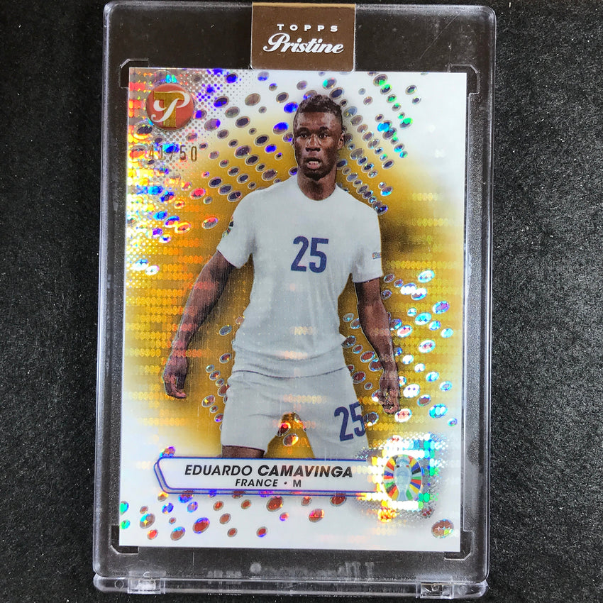 2023 Topps Pristine Road to Euro EDUARDO CAMAVINGA Pristine Gold 41/50 #47
