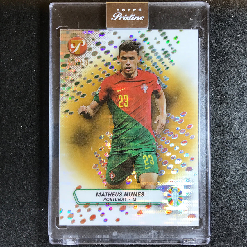 2023 Topps Pristine Road to Euro MATHEUS NUNES Pristine Gold 50/50 No. 140