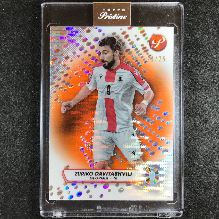 2023 Topps Pristine Road to Euro ZURIKO DAVITASHVILI Pristine Orange 21/25 #62