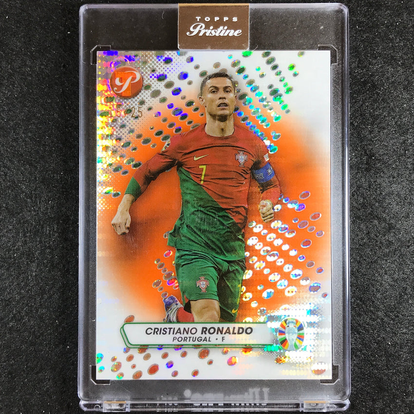 2023 Topps Pristine Road to Euro CRISTIANO RONALDO Pristine Orange 15/25 #131