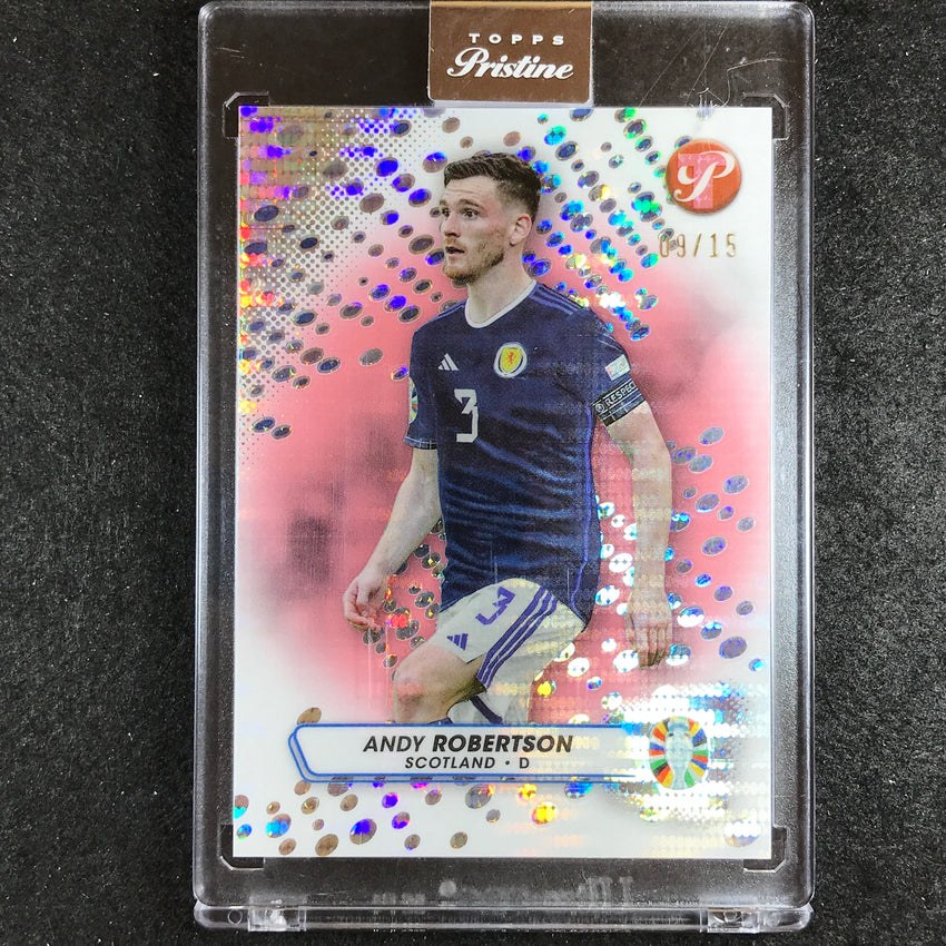 2023 Topps Pristine Road to Euro ANDY ROBERTSON Pristine Pink 9/15 #149