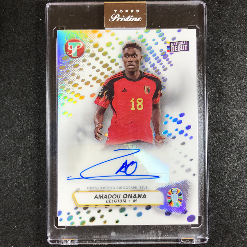 2023 Topps Pristine Road to Euro AMADOU ONANA Pristine Auto Base No. AO