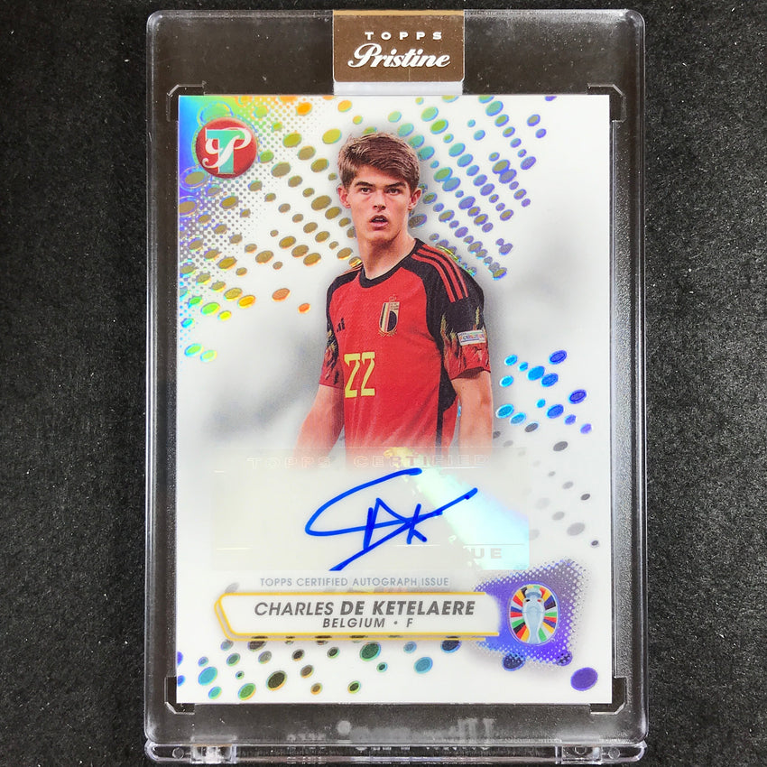 2023 Topps Pristine Road to Euro CHARLES DE KETELAERE Pristine Auto Base No. CD
