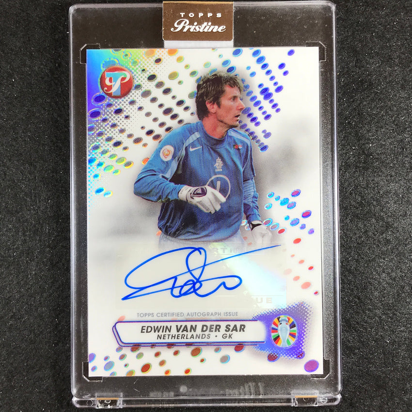2023 Topps Pristine Road to Euro EDWIN VAN DER SAR Pristine Auto Base No. EV