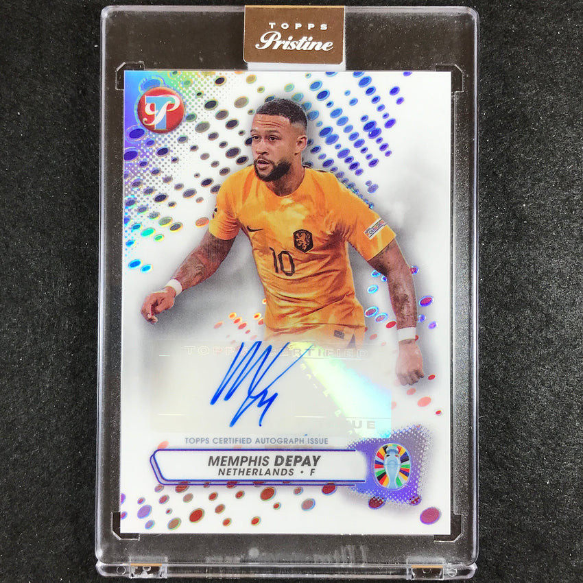 2023 Topps Pristine Road to Euro MEMPHIS DEPAY Pristine Auto Base #MD