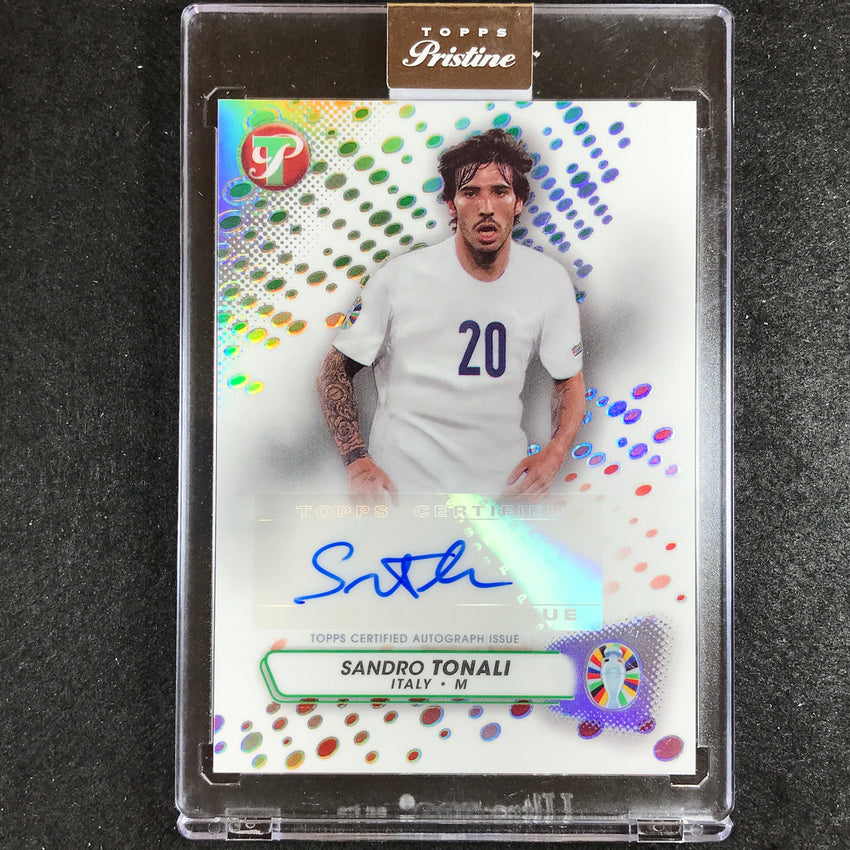 2023 Topps Pristine Road to Euro SANDRO TONALI Pristine Auto Base No. ST