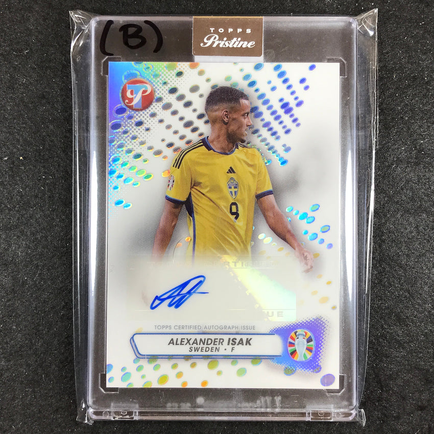 2023 Topps Pristine Road to Euro ALEXANDER ISAK Pristine Auto Base No. AI (B)