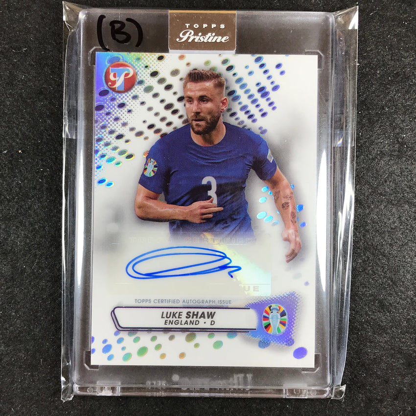 2023 Topps Pristine Road to Euro LUKE SHAW Pristine Auto Base #LS (B)