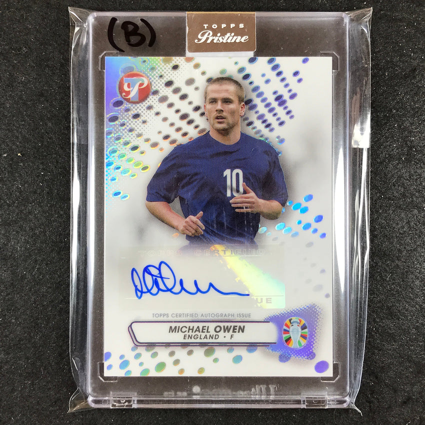 2023 Topps Pristine Road to Euro MICHAEL OWEN Pristine Auto Base No. MO (B)