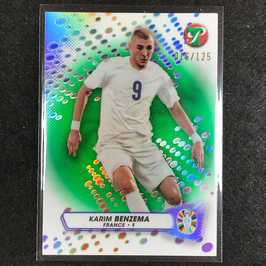 2023 Topps Pristine Road to Euro KARIM BENZEMA Base Green 16/125 No. 57