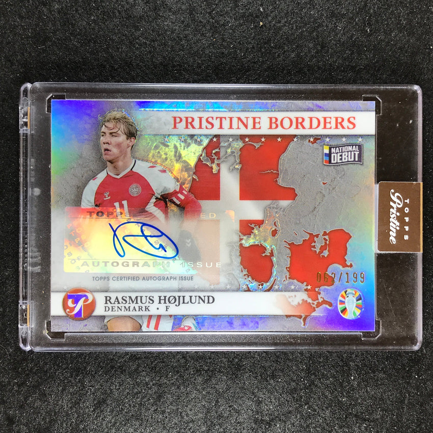 2023 Topps Pristine Road to Euro RASMUS HOJLUND Pristine Borders Auto 62/199