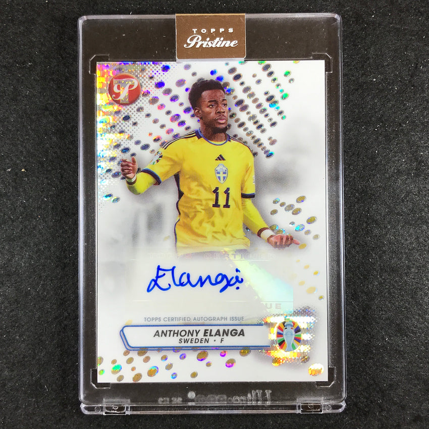2023 Topps Pristine Road to Euro ANTHONY ELANGA Pristine Auto 37/99