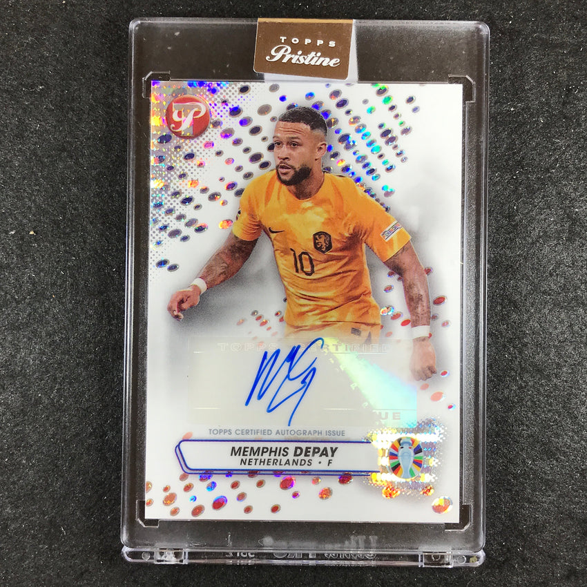 2023 Topps Pristine Road to Euro MEMPHIS DEPAY Pristine Auto 42/99