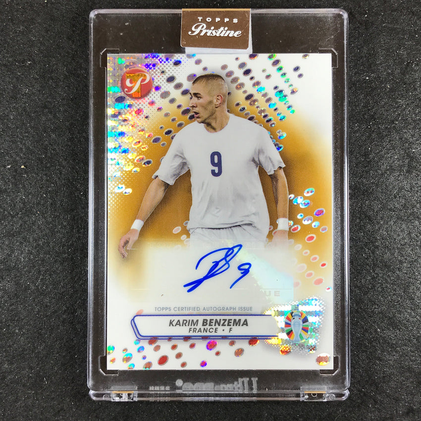 2023 Topps Pristine Road to Euro KARIM BENZEMA Pristine Auto Gold 9/50