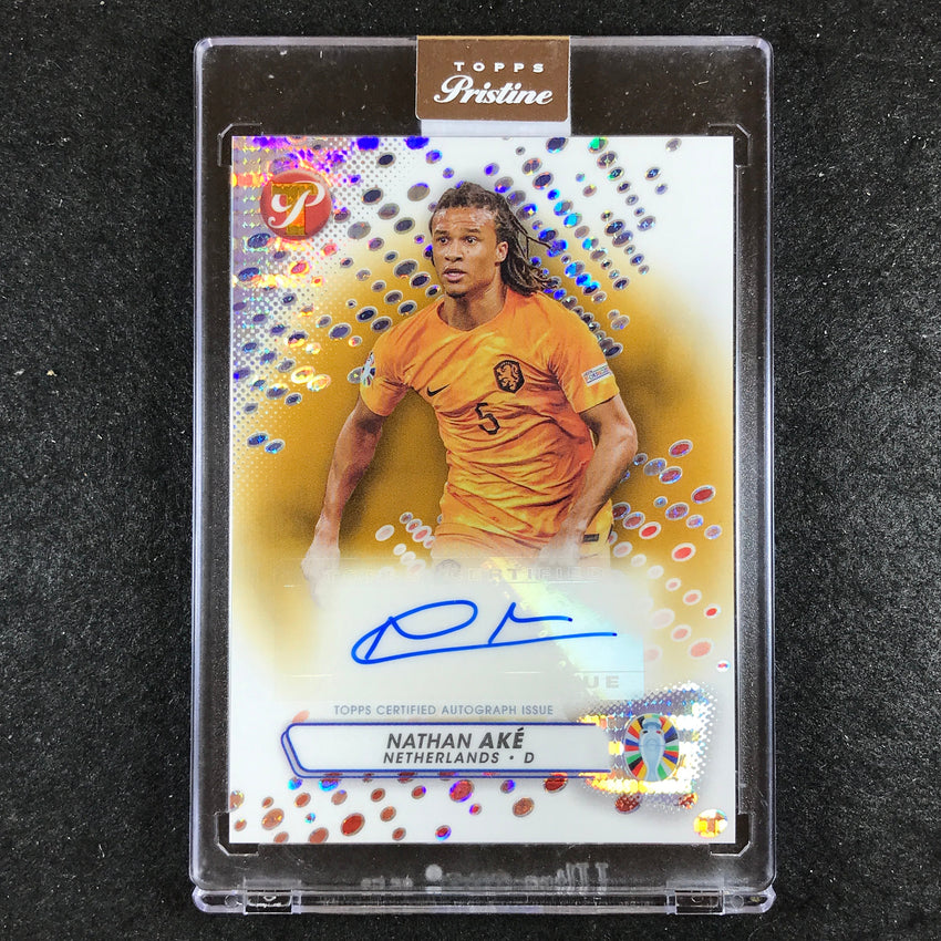 2023 Topps Pristine Road to Euro NATHAN AKE Pristine Auto Gold 32/50