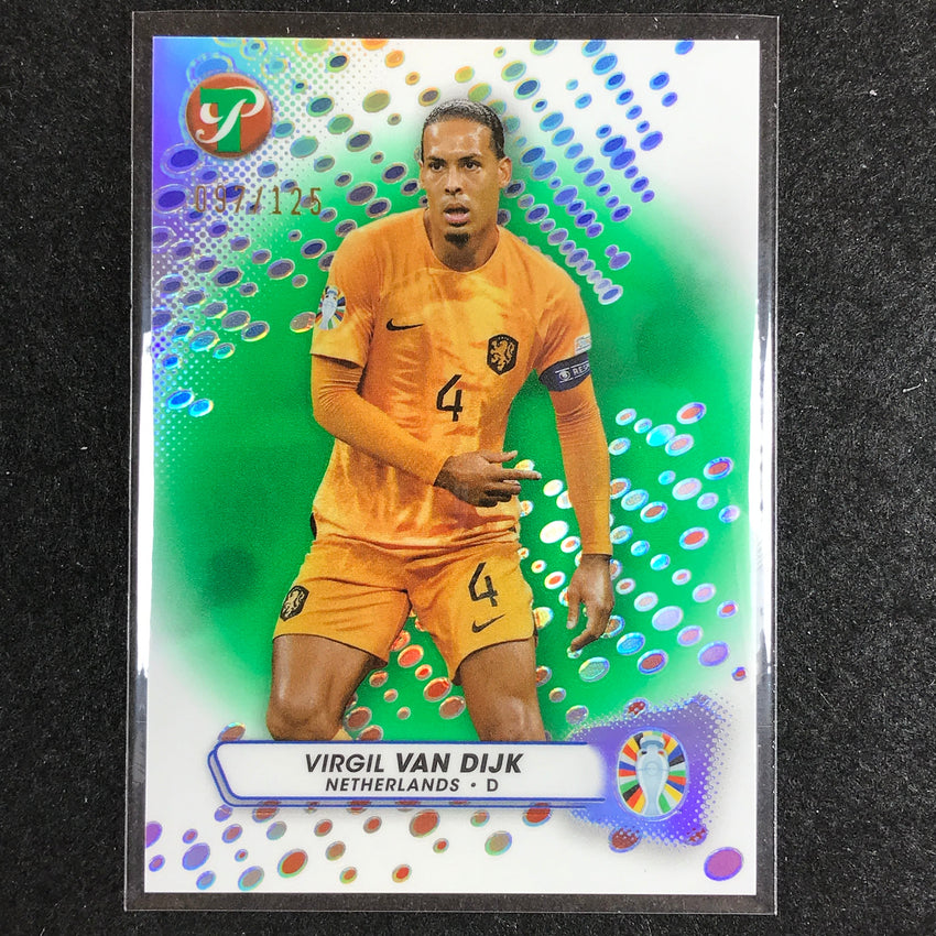 2023 Topps Pristine Road to Euro VIRGIL VAN DIJK Base Green 97/125 No. 111
