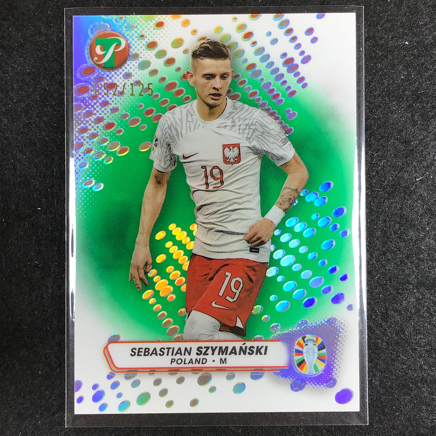 2023 Topps Pristine Road to Euro SEBASTIAN SZYMANSKI Base Green 52/125 No. 129