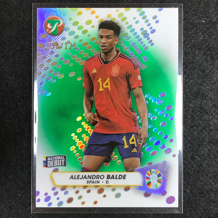 2023 Topps Pristine Road to Euro ALEJANDRO BALDE Base Green 98/125 #166