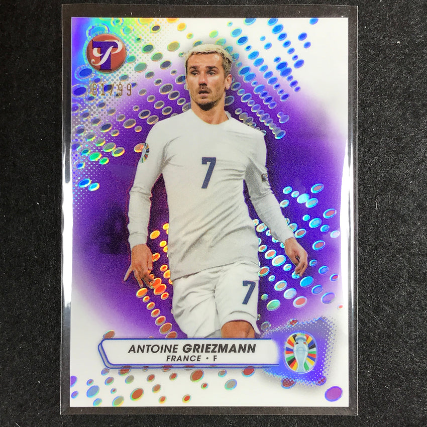 2023 Topps Pristine Road to Euro ANTOINE GRIEZMANN Base Purple 81/99 #56