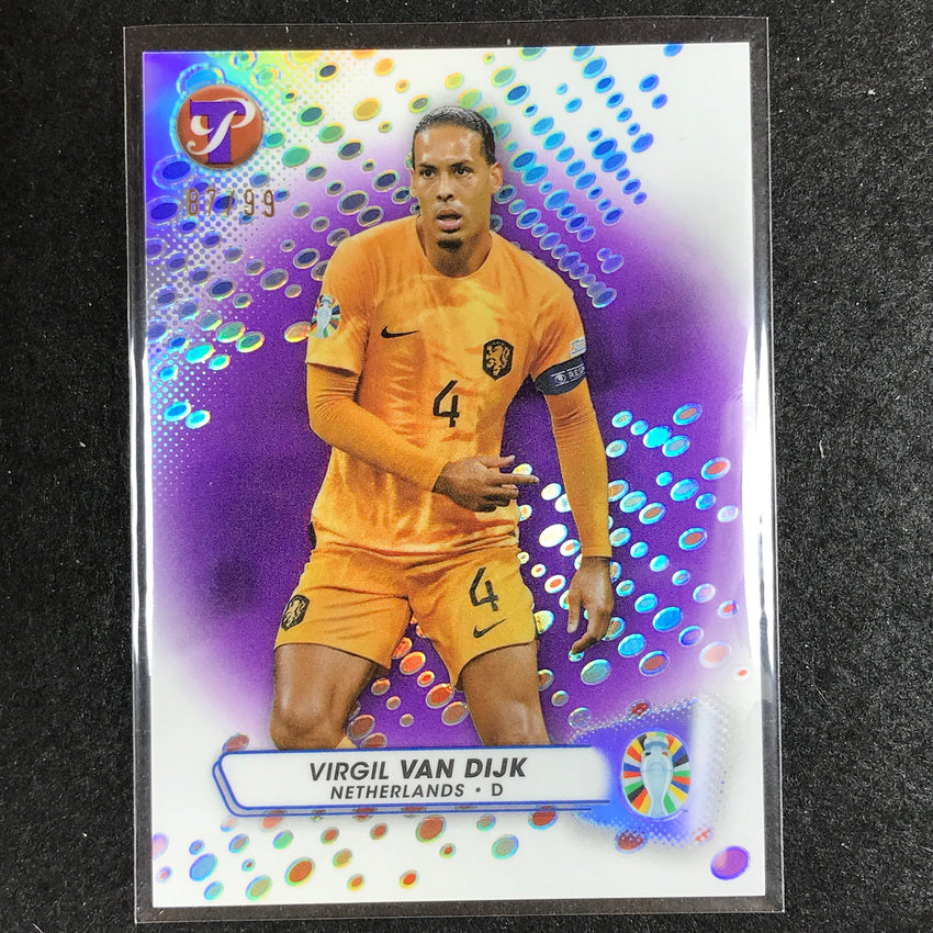 2023 Topps Pristine Road to Euro VIRGIL VAN DIJK Base Purple 87/99 #111