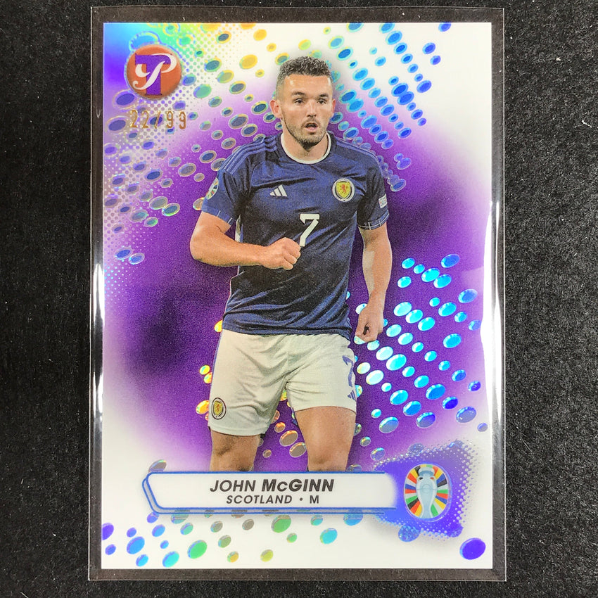 2023 Topps Pristine Road to Euro JOHN MCGINN Base Purple 22/99 #154