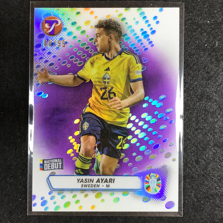 2023 Topps Pristine Road to Euro YASIN AYARI Base Purple 88/99 #177