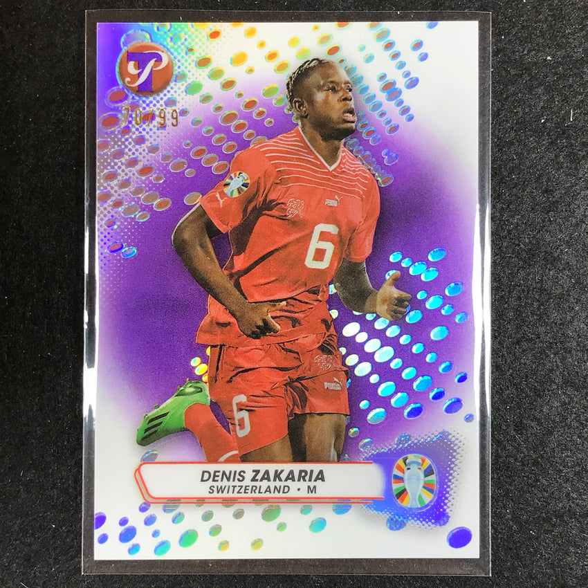2023 Topps Pristine Road to Euro DENIS ZAKARIA Base Purple 70/99 #185