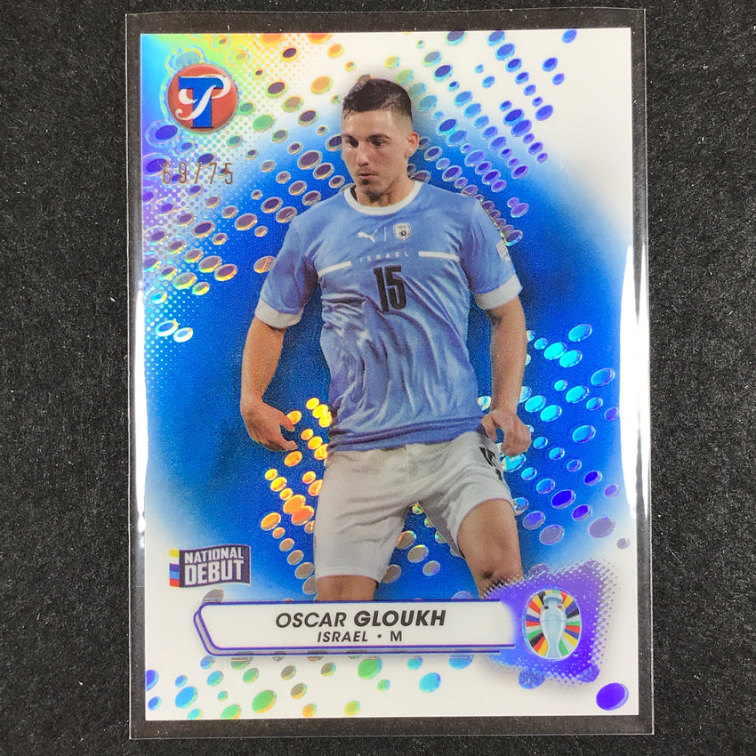 2023 Topps Pristine Road to Euro OSCAR GLOUKH Base Blue 69/75 #82
