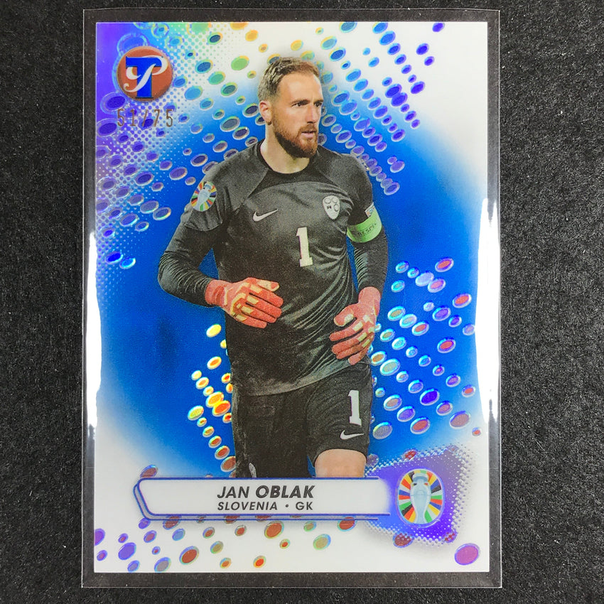 2023 Topps Pristine Road to Euro JAN OBLAK Base Blue 51/75 #101
