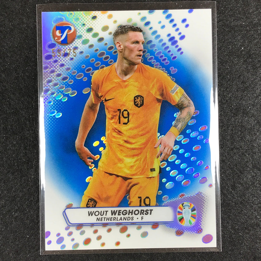 2023 Topps Pristine Road to Euro WOUT WEGHORST Base Blue 59/75 #115