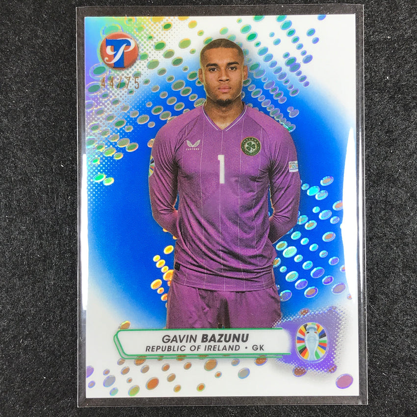 2023 Topps Pristine Road to Euro GAVIN BAZUNU Base Blue 44/75 #144