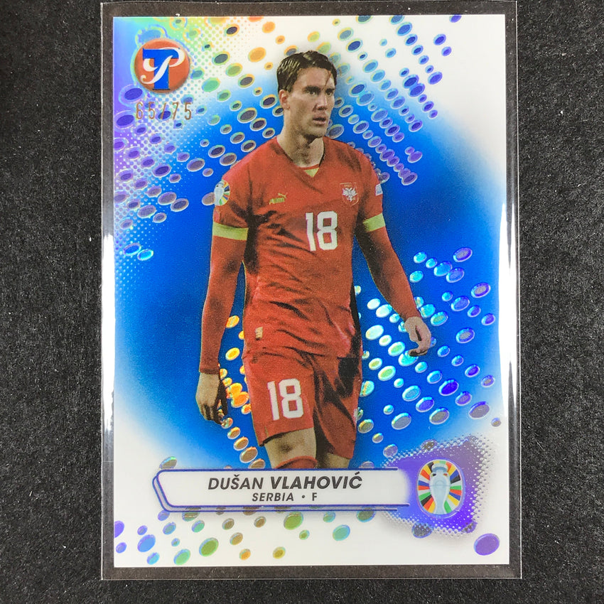 2023 Topps Pristine Road to Euro DUSAN VLAHOVIC Base Blue 65/75 #156