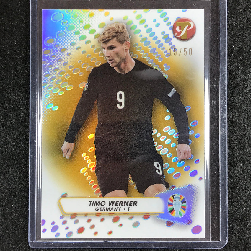 2023 Topps Pristine Road to Euro TIMO WERNER Base Gold 15/50-Cherry Collectables