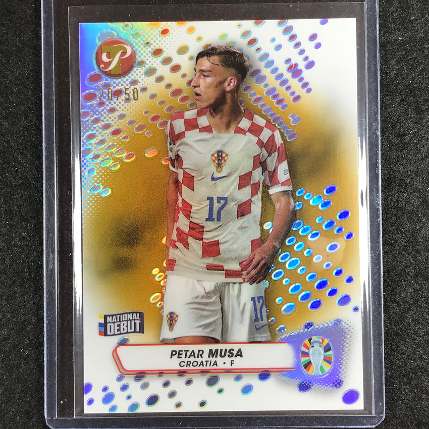 2023 Topps Pristine Road to Euro PETAR MUSA Base Gold 20/50