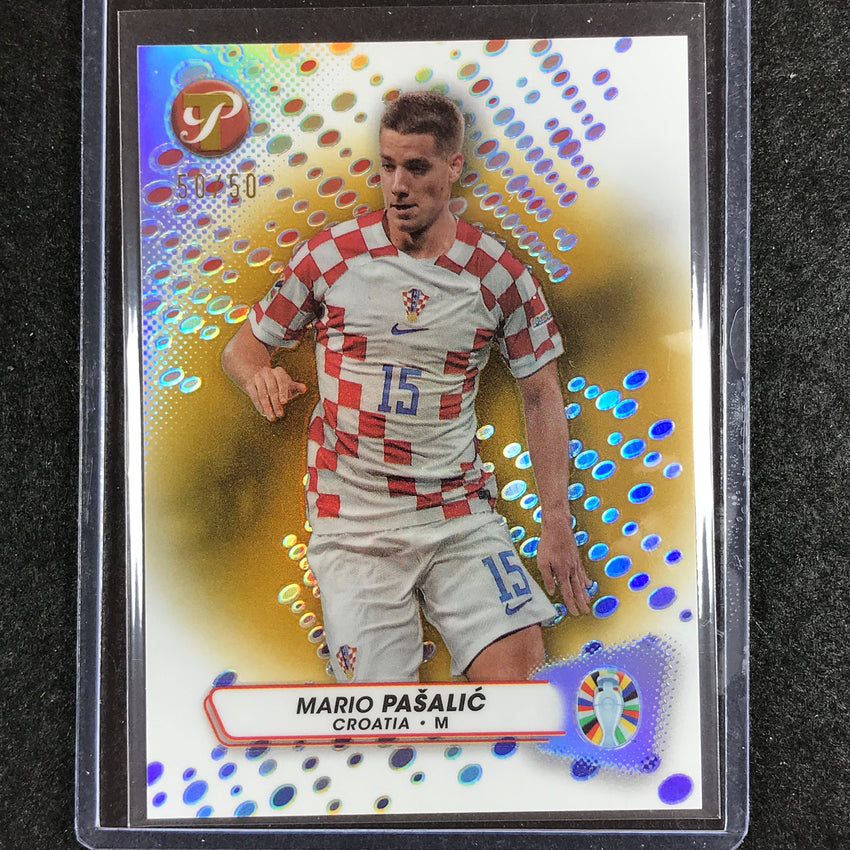 2023 Topps Pristine Road to Euro MARIO PASALIC Base Gold 50/50
