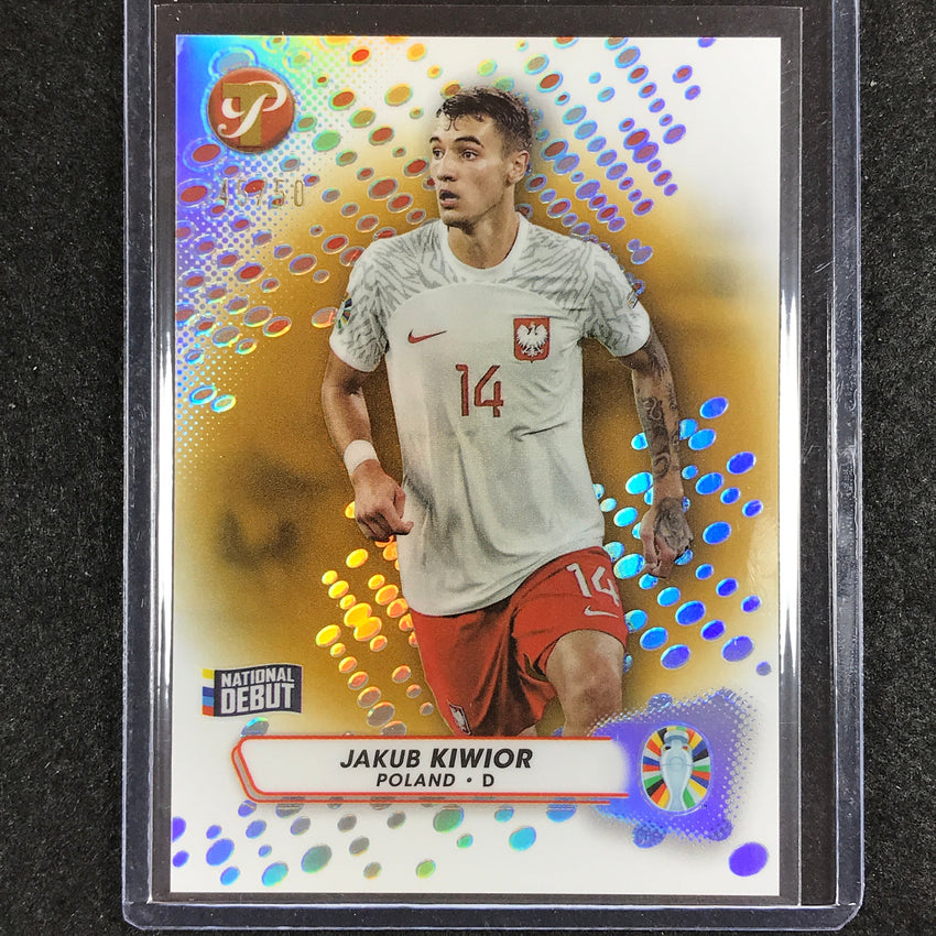 2023 Topps Pristine Road to Euro JAKUB KIWIOR Base Gold 45/50