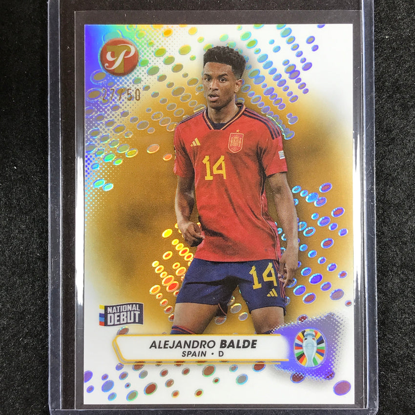 2023 Topps Pristine Road to Euro ALEJANDRO BALDE Base Gold 27/50
