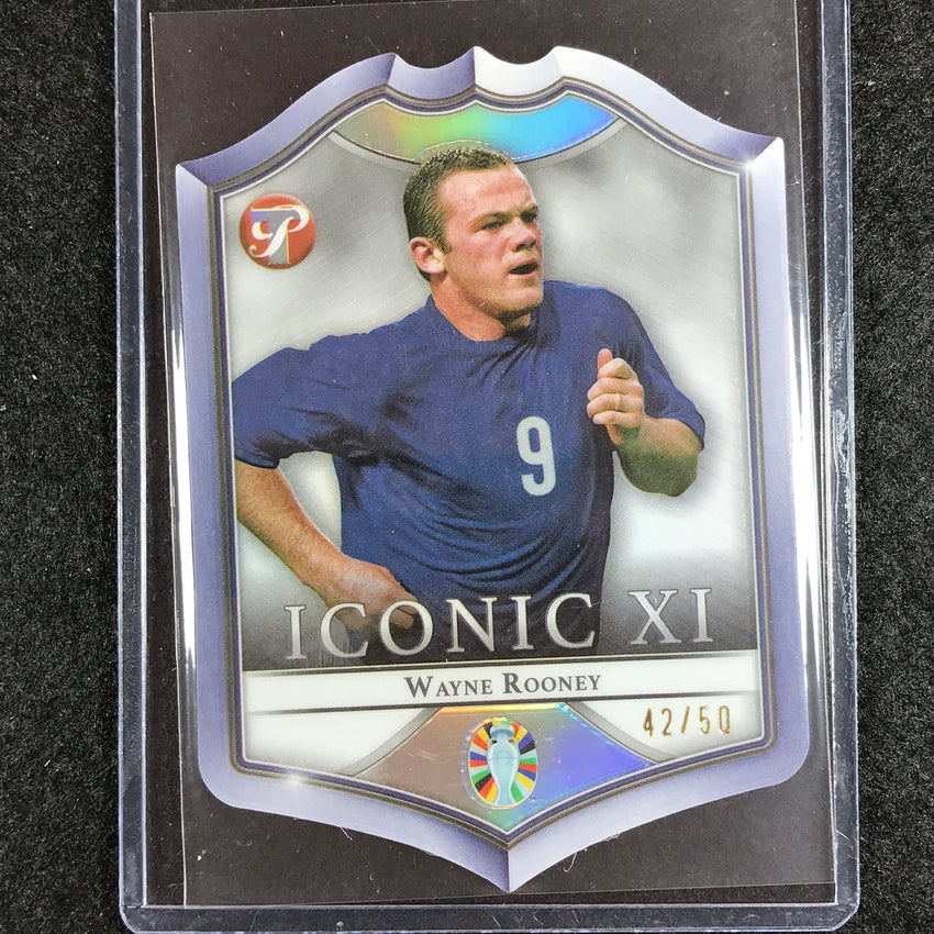 2023 Topps Pristine Road to Euro WAYNE ROONEY Iconic XI Die-Cut 42/50