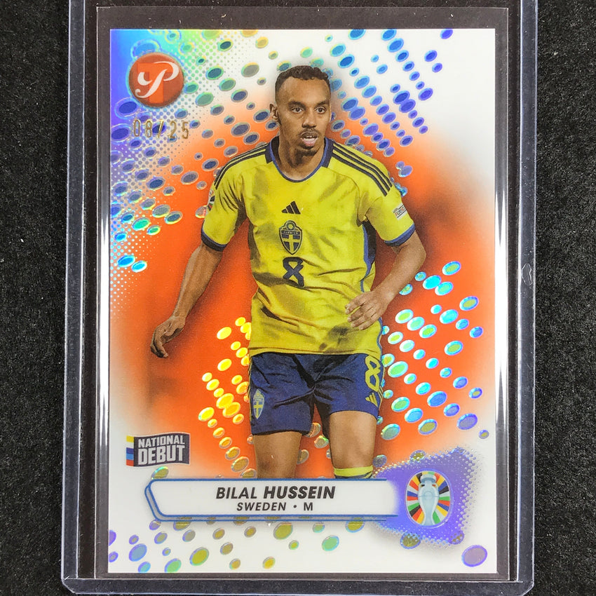 2023 Topps Pristine Road to Euro BILAL HUSSEIN Base Orange 8/25