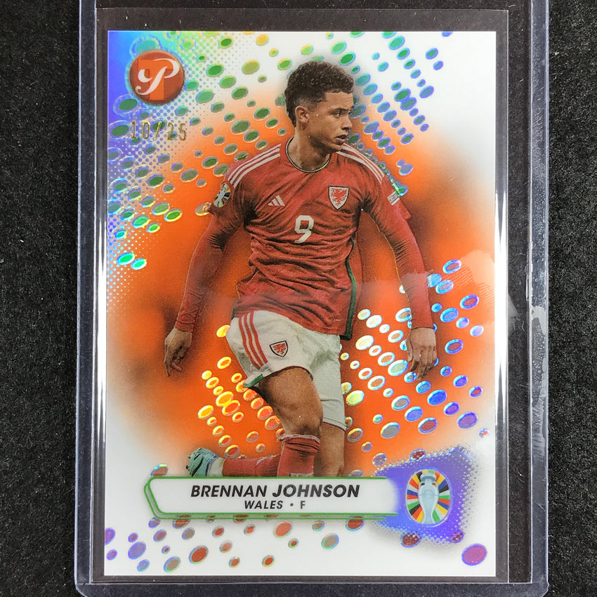 2023 Topps Pristine Road to Euro BRENNAN JOHNSON Base Orange 10/25