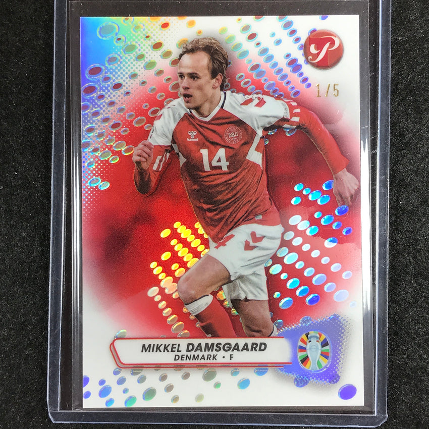 2023 Topps Pristine Road to Euro MIKKEL DAMSGAARD Base Red 1/5