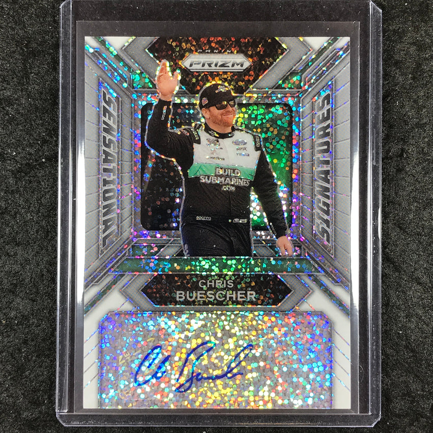 2024 Prizm NASCAR Racing CHRIS BUESCHER Sensational Signatures Auto Sparkle 1/1